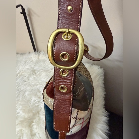 Vintage Coach Bleecker Holiday Patchwork Duffle bag#11356 - Picture 12 of 16